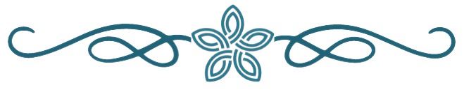 Celtic flower Logo with scrollwork on either side